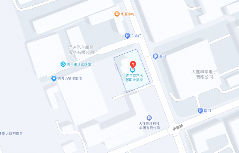 大連市蘭克藝術(shù)中等職業(yè)學(xué)校地址，乘車路線